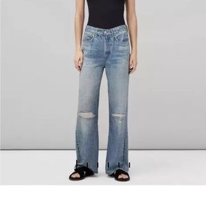 Rag & Bone Liquid Miramar Pant - slight pull on leg